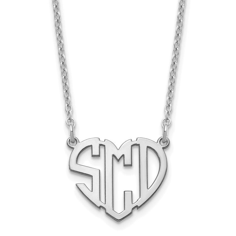 Sterling silver monogram necklace