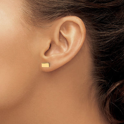 Sterling Silver/Gold-plated Kansas State Earrings