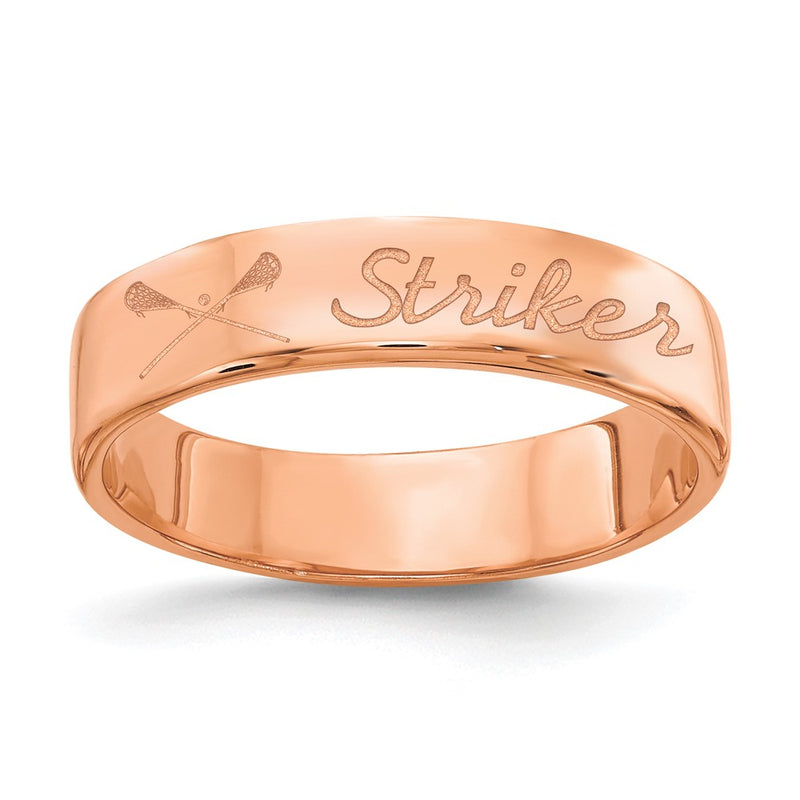 14K rose gold ring