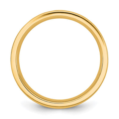 14K Yellow Gold Name and Birth Flower Ring