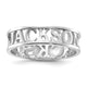 14K White Gold Cut-out Name Ring