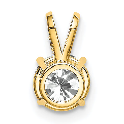 14K Cubic Zirconia pendant