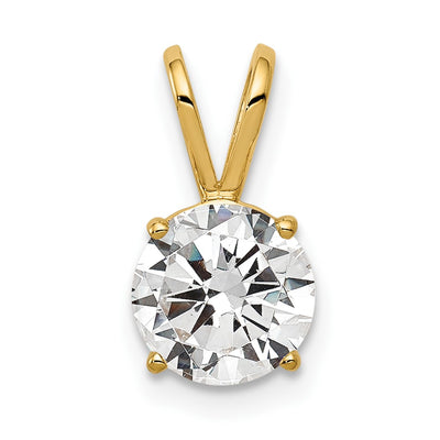 14K Cubic Zirconia pendant