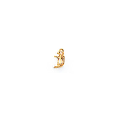 14K Emerald Cut Cubic Zirconia pendant, 15 x 6mm