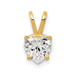 14k Heart Cubic Zirconia pendant (Style XP429CZ)