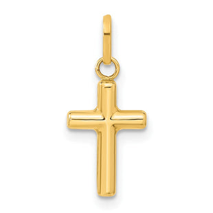 14k Hollow Cross Pendant (Style XR165)