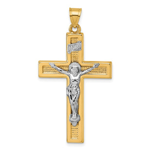 14k Yellow & Rhodium Pendants Style XR2176 - Classique Jewelry Inc.