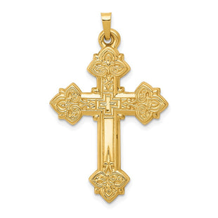 14k Hollow Cross Pendant (Style XR217)