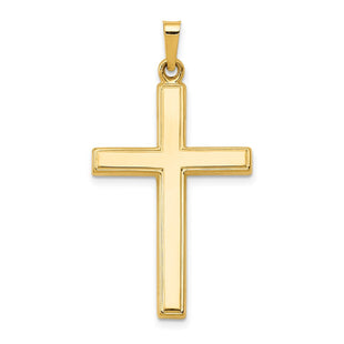 14k Hollow Cross Pendant (Style XR240)