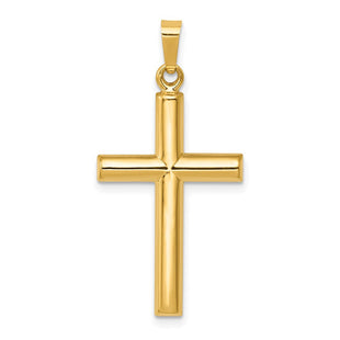 14k Hollow Cross Pendant (Style XR246)