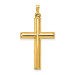 14k Hollow Cross Pendant (Style XR248)