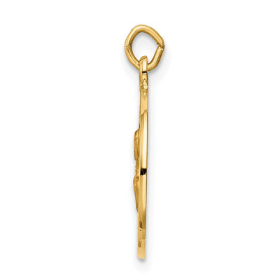 14K Saint Peter Medal Charm, 23 x 15mm
