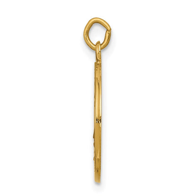 14K Saint Elizabeth Seton Medal Charm, 20 x 15mm