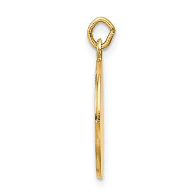 14K Saint Roch Medal Charm, 23 x 15mm