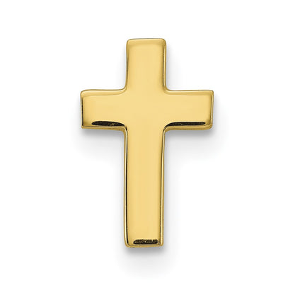 14K Cross Tie Tac, 10 x 7mm