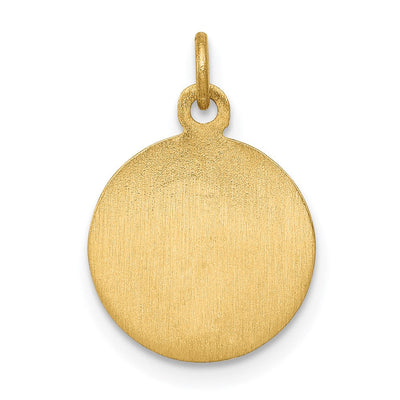 14K Saint Andrew Medal Charm, 17.5 x 12mm