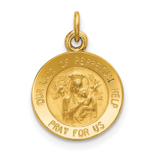 14k Our Lady of Perpetual Help Medal Charm (Style XR642)