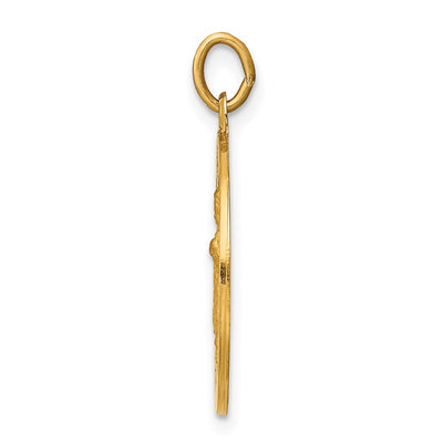 14K Infant of Prague Medal Charm, 24 x 18mm