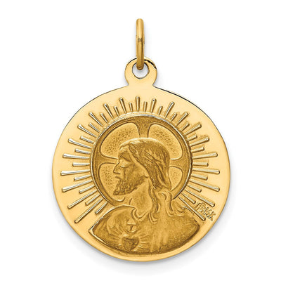 14K Matka Boska Medal Charm, 25 x 19mm