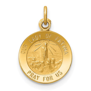 14k Our Lady of Fatima Medal Charm (Style XR664)