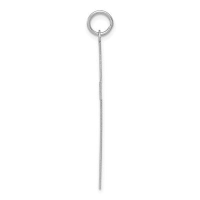 14K White Gold Laser Designed Cross Pendant, 40 x 22mm (R947)