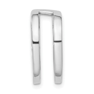 14k White Gold Holds Stone Slide Mounting Fits up to Regular/ Fancy or Reversible Omega (Style XSW57)