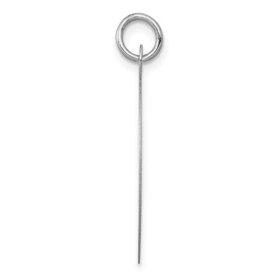 14K White Gold Round Disc Charm, 29 x 22mm (11)