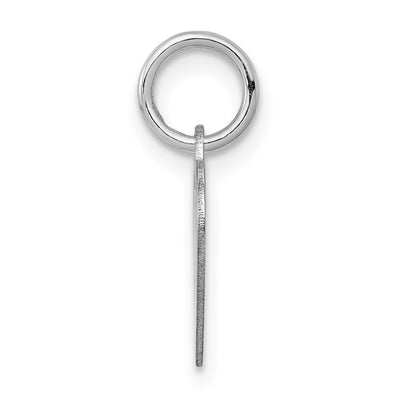 14K White Gold Heart Disc Charm, 17 x 12mm (13)