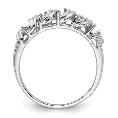 14K White Gold Diamond & Gemstone Ring Mounting