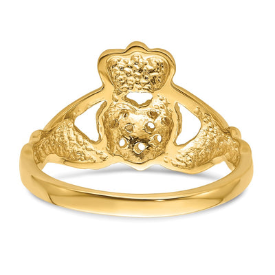 14K Yellow Gold Claddagh Ring Mounting