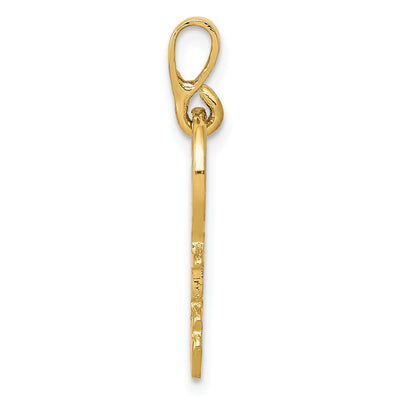 14K Polished Key Charm, 0.00 x 0.00mm