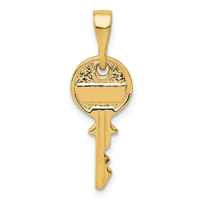 14K Polished Key Charm, 0.00 x 0.00mm
