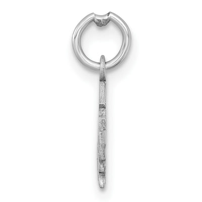 14K White Gold 2025 Graduation Cap and Diploma Charm