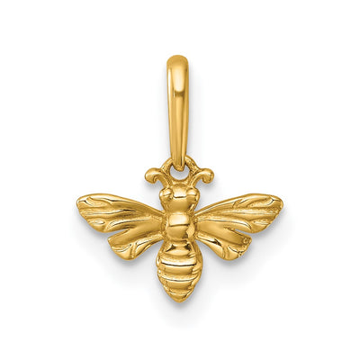14K Polished Honey Bee Charm / Pendant