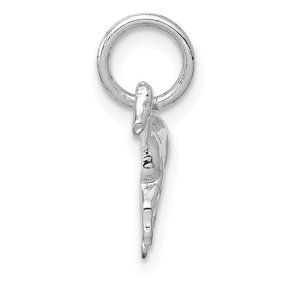 14K White Gold Horse Charm, 13 x 13mm