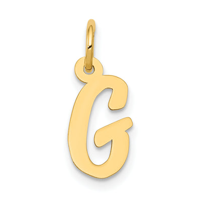 14K Small Script Letter Initial Charm (Standard)