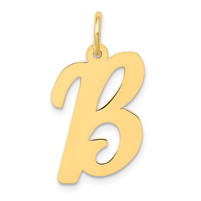 14K Large Script Letter Initial Charm
