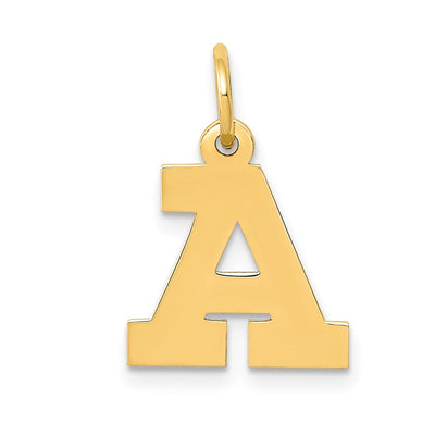 14K Small Block Letter Initial Charm
