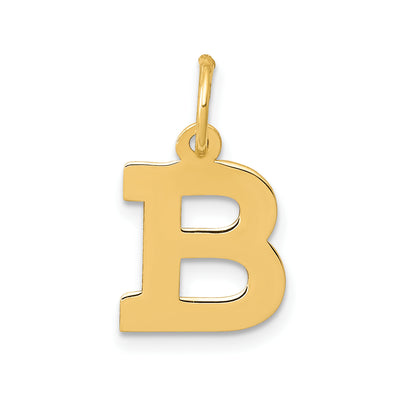 14K Small Block Letter Initial Charm
