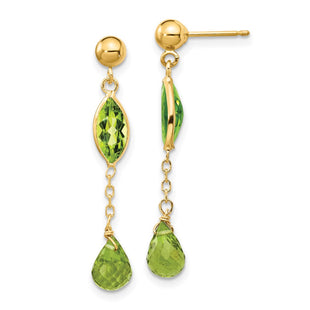 14k Yellow Gold Earrings Style YE1369 - Classique Jewelry Inc.