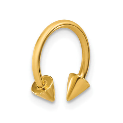 14K Polished 16 gauge Screw-Off End Pointed Ear Cuff/Body Jewelry