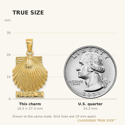 14K MARCO IS. Scallop Shell Charm