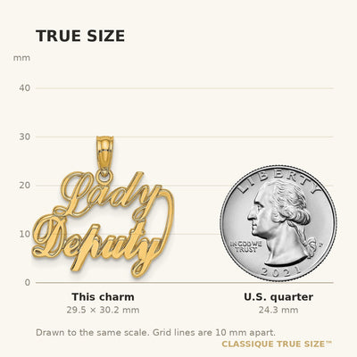 14K LADY DEPUTY Charm