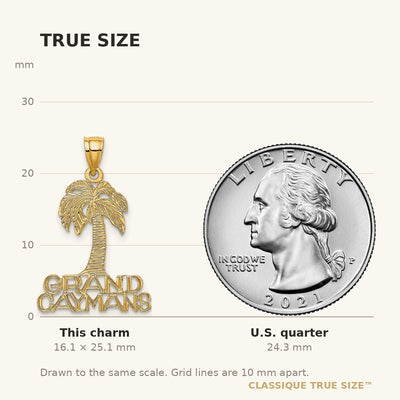 14K GRAND CAYMANS Palm Tree Charm