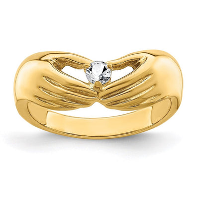 14K 1 Genuine Stone Family Ring