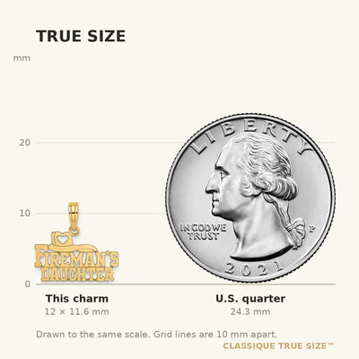 14K FIREMAN'S DAUGHTER Charm