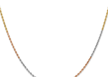 14k Tri-Color Chains Style 012TC-18 - Classique Jewelry Inc.