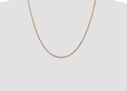 14k Tri-Color Chains Style 012TC-20 - Classique Jewelry Inc.