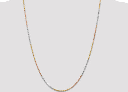 14k Tri-Color Chains Style 012TC-24 - Classique Jewelry Inc.