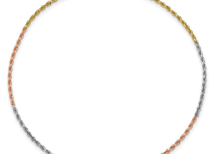 14k Tri-Color Jewelry Style 012TC-9 - Classique Jewelry Inc.